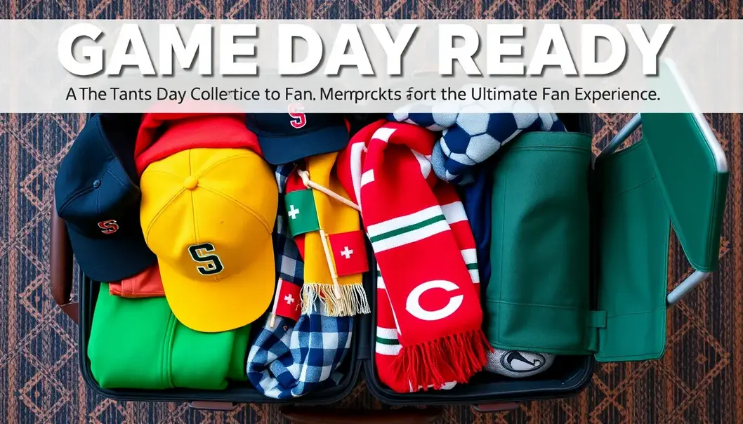 A well-organized suitcase filled with essential sports gear and travel gadgets.