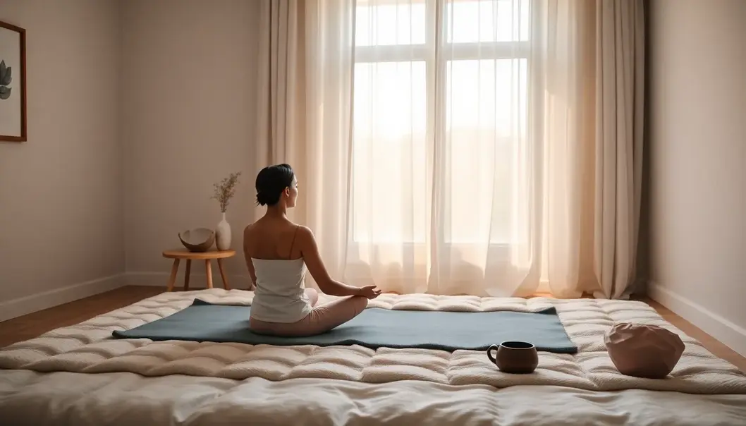 A luxurious start to the day begins with mindful awakening.