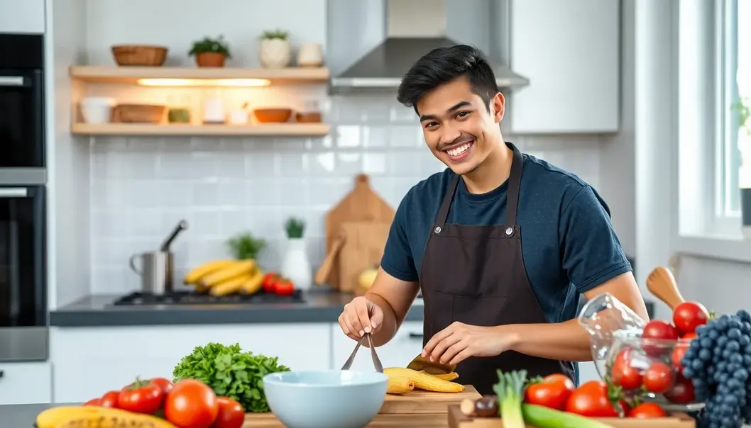 A young adult’s aspiration: creating personalized meals.